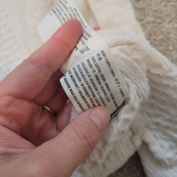 Hollister Men's Cotton White Button Up Textured Shirt Size Small - Picture 5 of 6